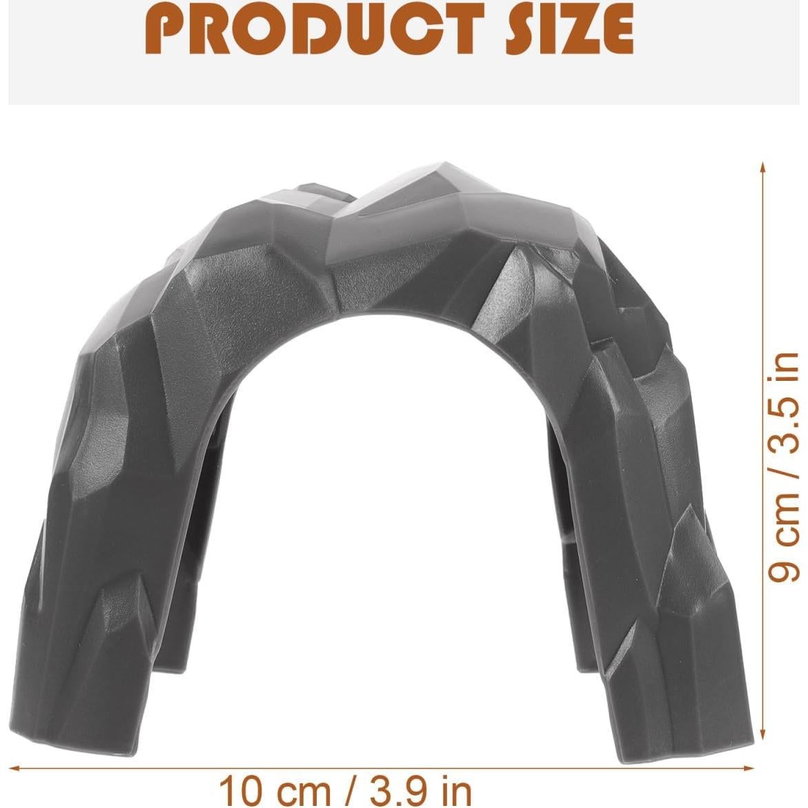 jojofuny 2Pcs Mini Simulation Railway Train Tunnel, DIY Tunnel Model, 3inch Train Tunnel Cave Toys, for Home Art Plastic Rockery Tunnel Figurine Miniature Garden Decor