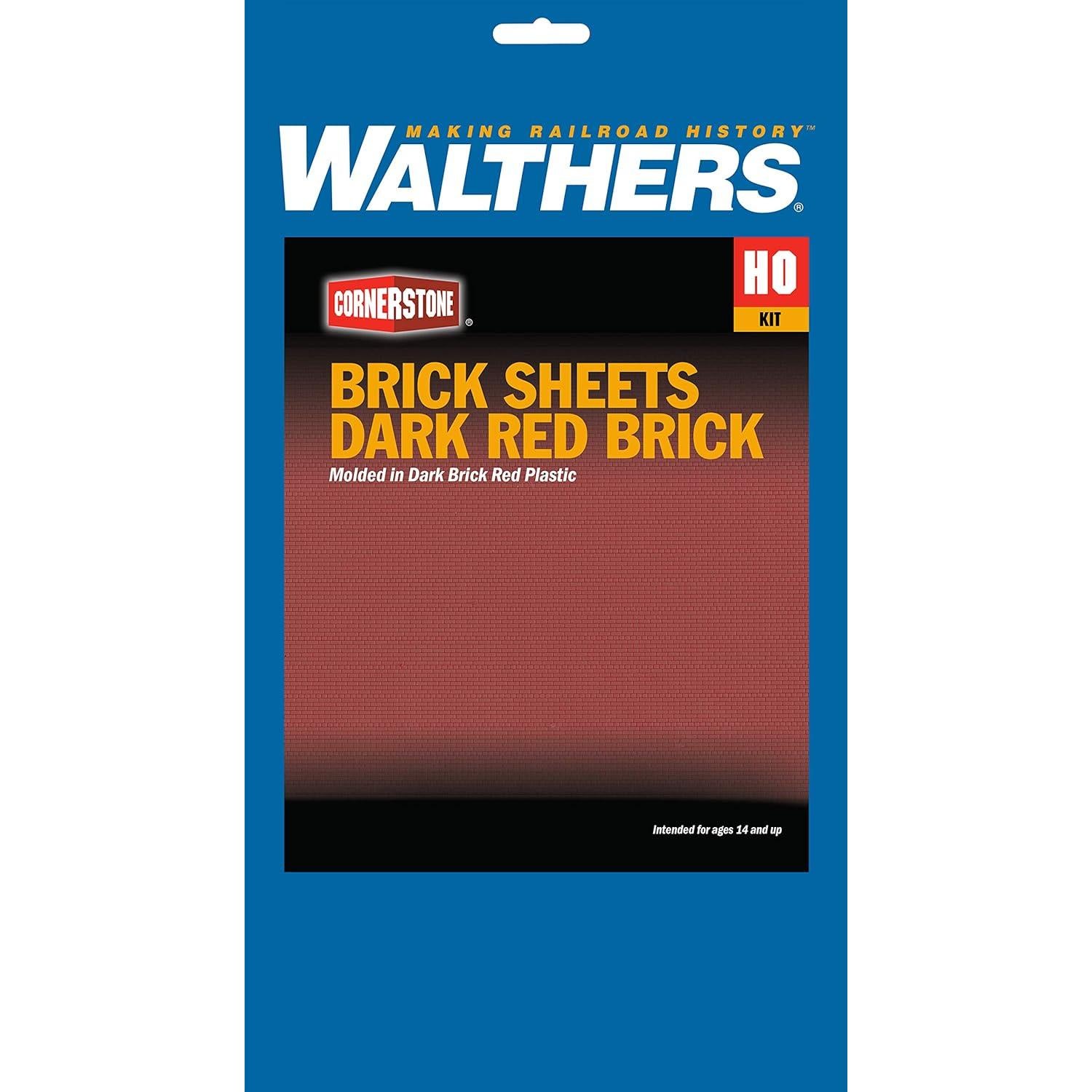 Hoja de ladrillo Walthers Cornerstone HO 10.1x24.7cm Rojo