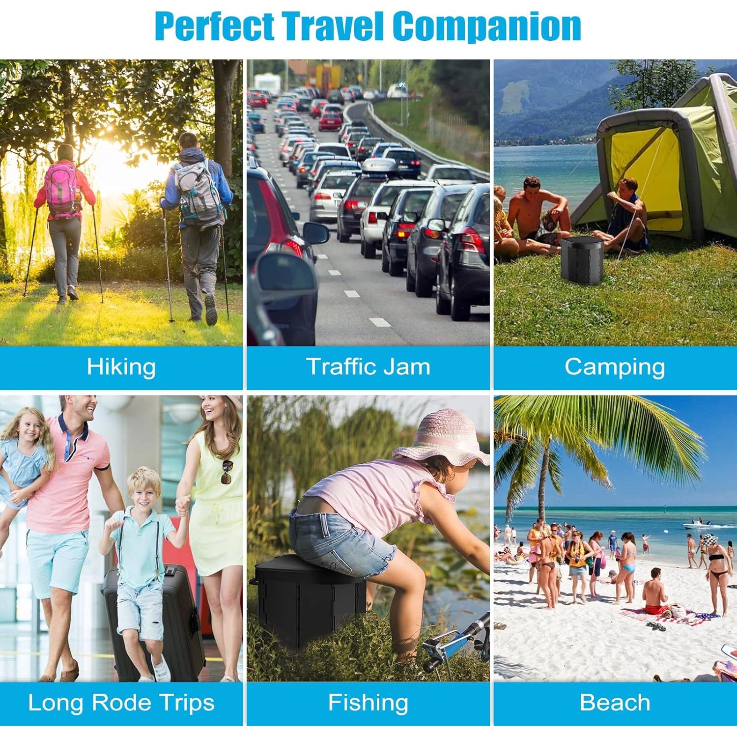 Inodoro Portátil PAHTTO Plegable para Camping 181 kg