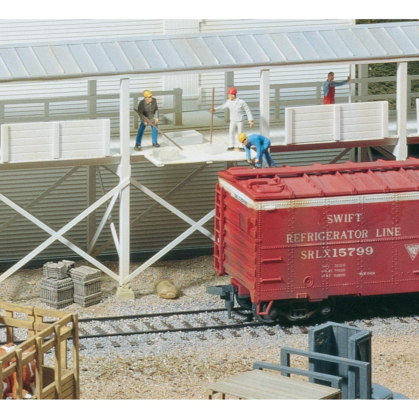 Kit Casa de Hielo y Plataforma Walthers HO Escala 22.86x6.35 cm