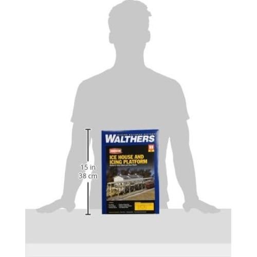 Kit Casa de Hielo y Plataforma Walthers HO Escala 22.86x6.35 cm