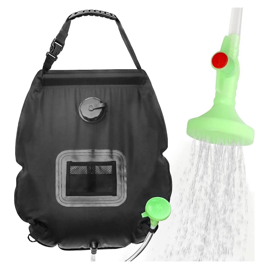 Bolsa de Ducha Solar NODG 20L con Manguera y Cabezal