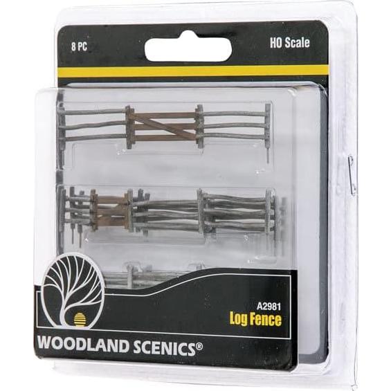 Valla de Troncos HO Woodland Scenics A2981 58,5 m