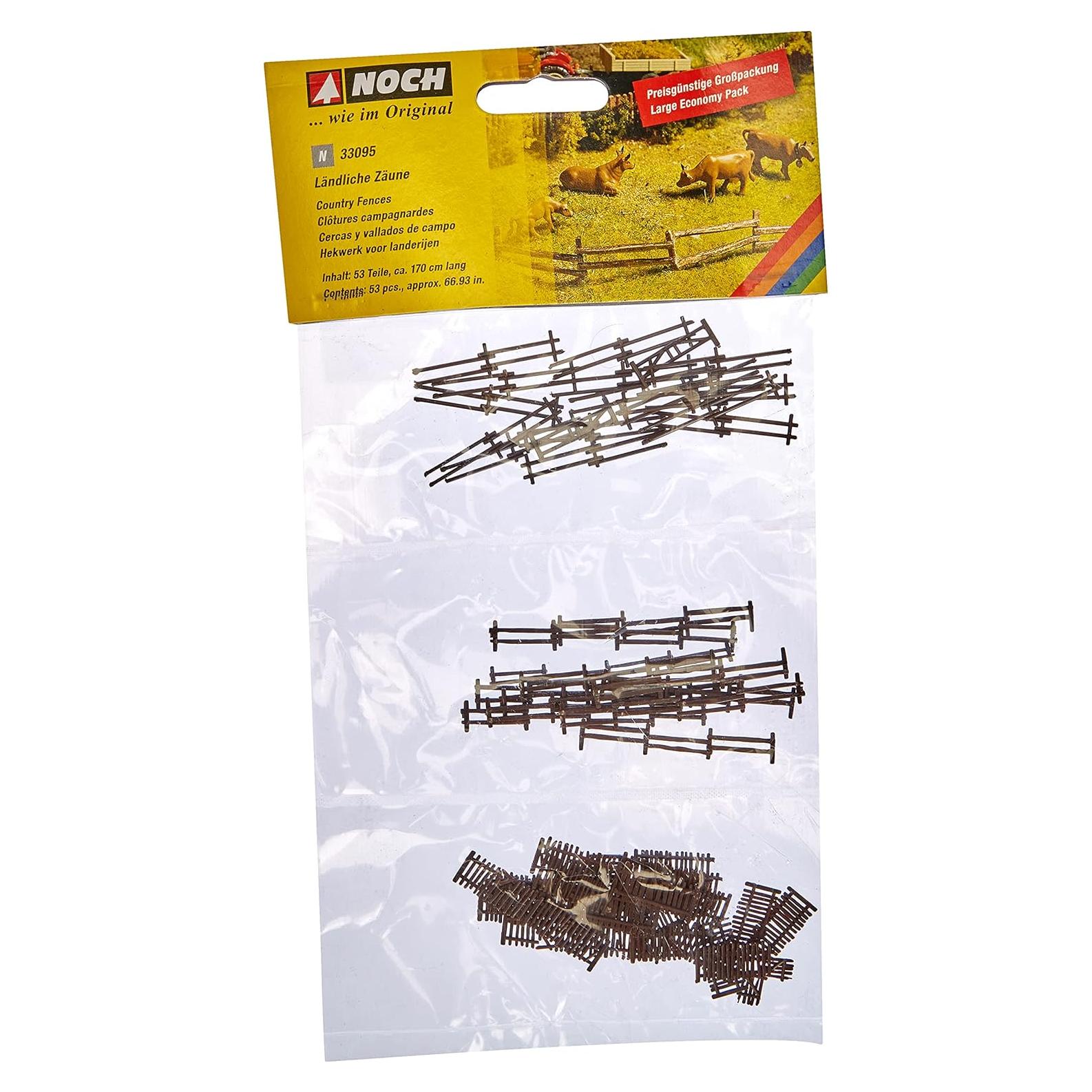 Cercas Rurales Noch 33095 para Maquetas 170 cm