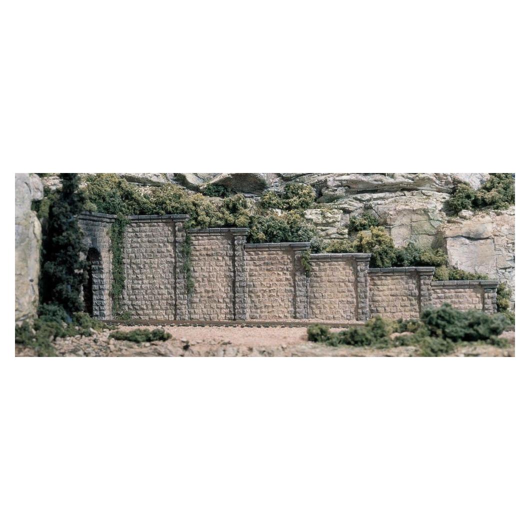 Muro de Retención de Piedra Cortada Woodland Scenics 3 Pzas