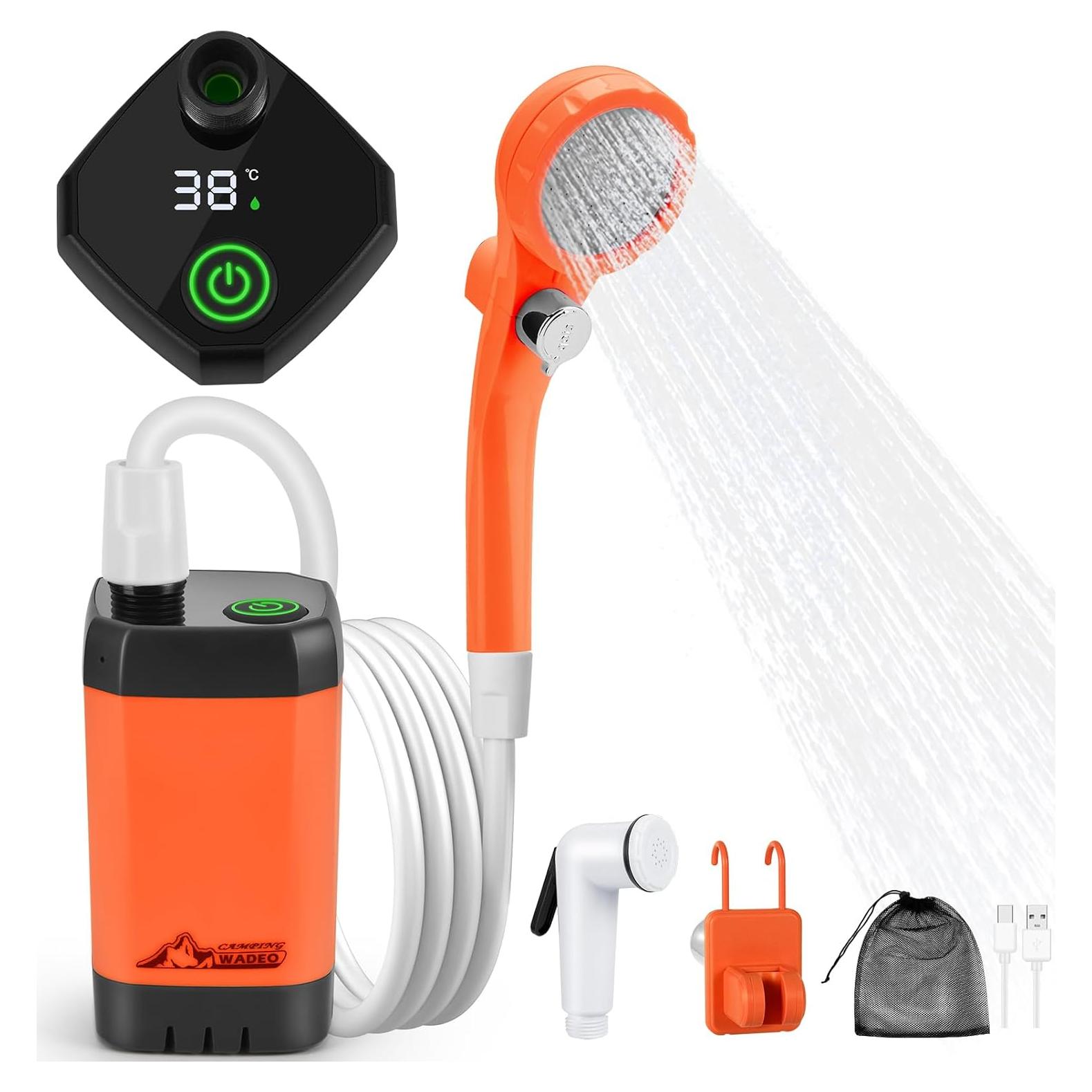 Ducha Portátil WADEO Eléctrica Recargable 6000mAh