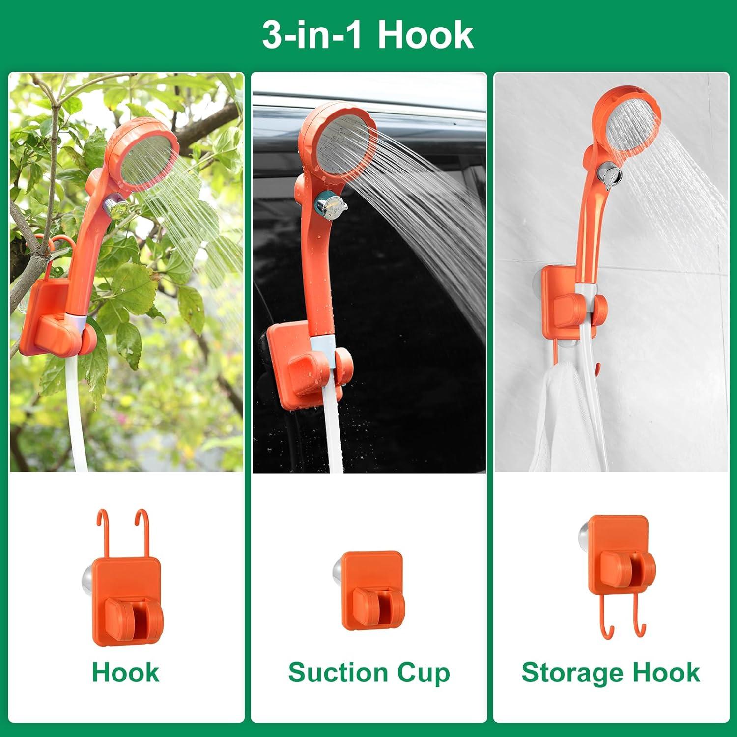 Ducha Portátil WADEO Eléctrica Recargable 6000mAh