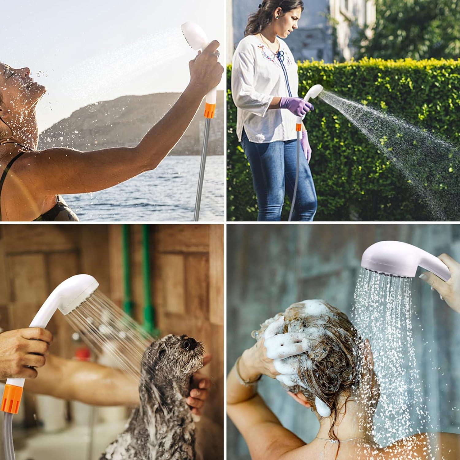 Ducha Portátil B.TAWD Camping 2 Modos 2200mAh LED