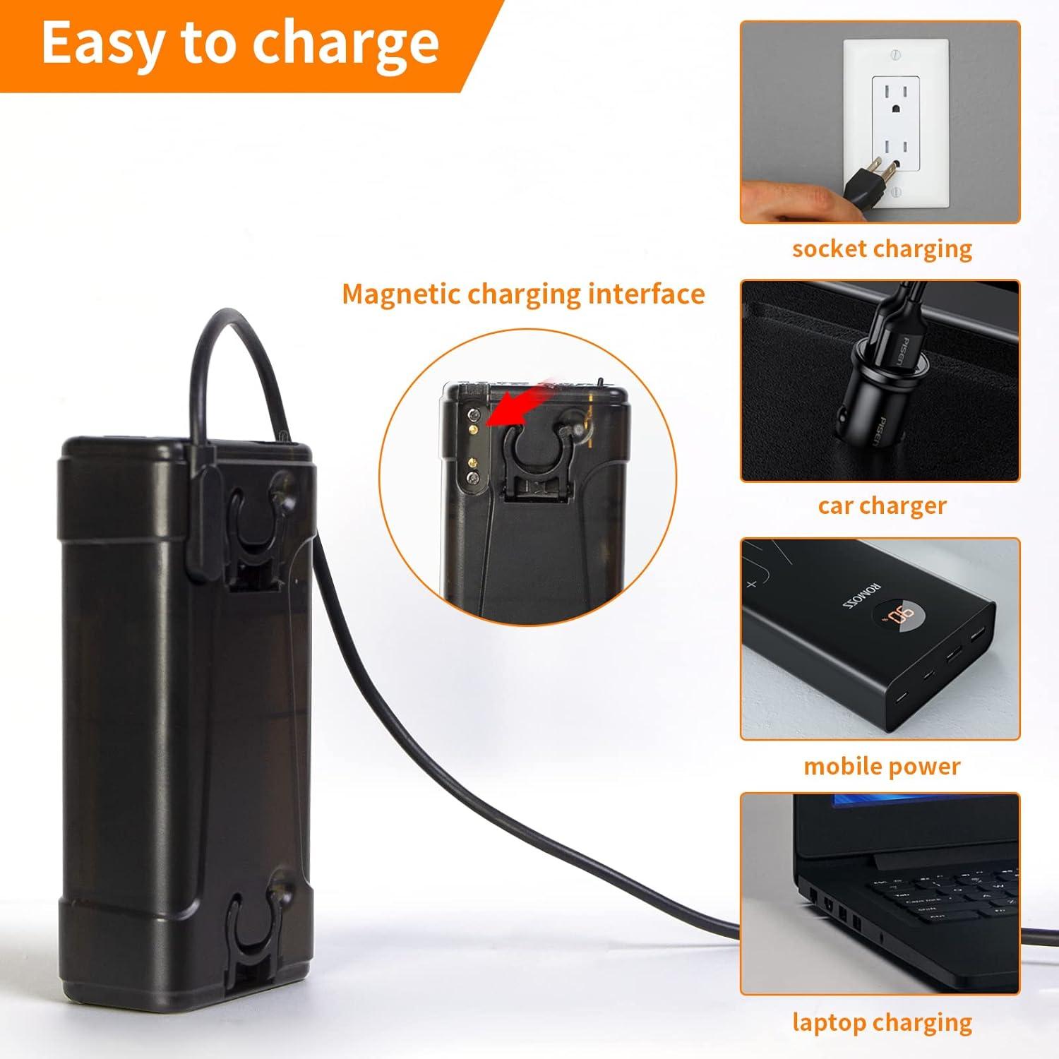 Ducha Portátil B.TAWD Camping 2 Modos 2200mAh LED