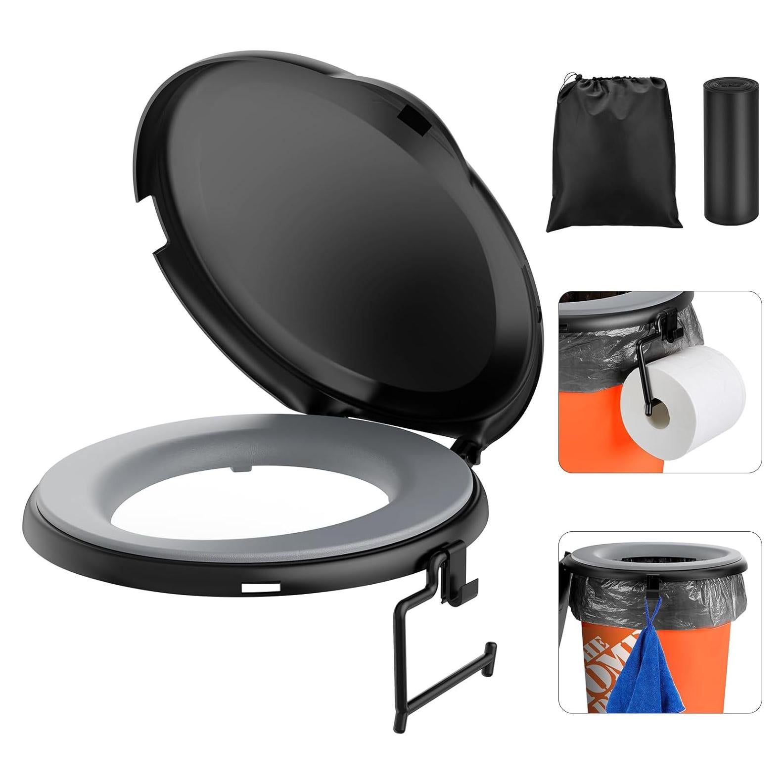 Asiento de Inodoro PAHTTO para Cubo de 19L con Cojín