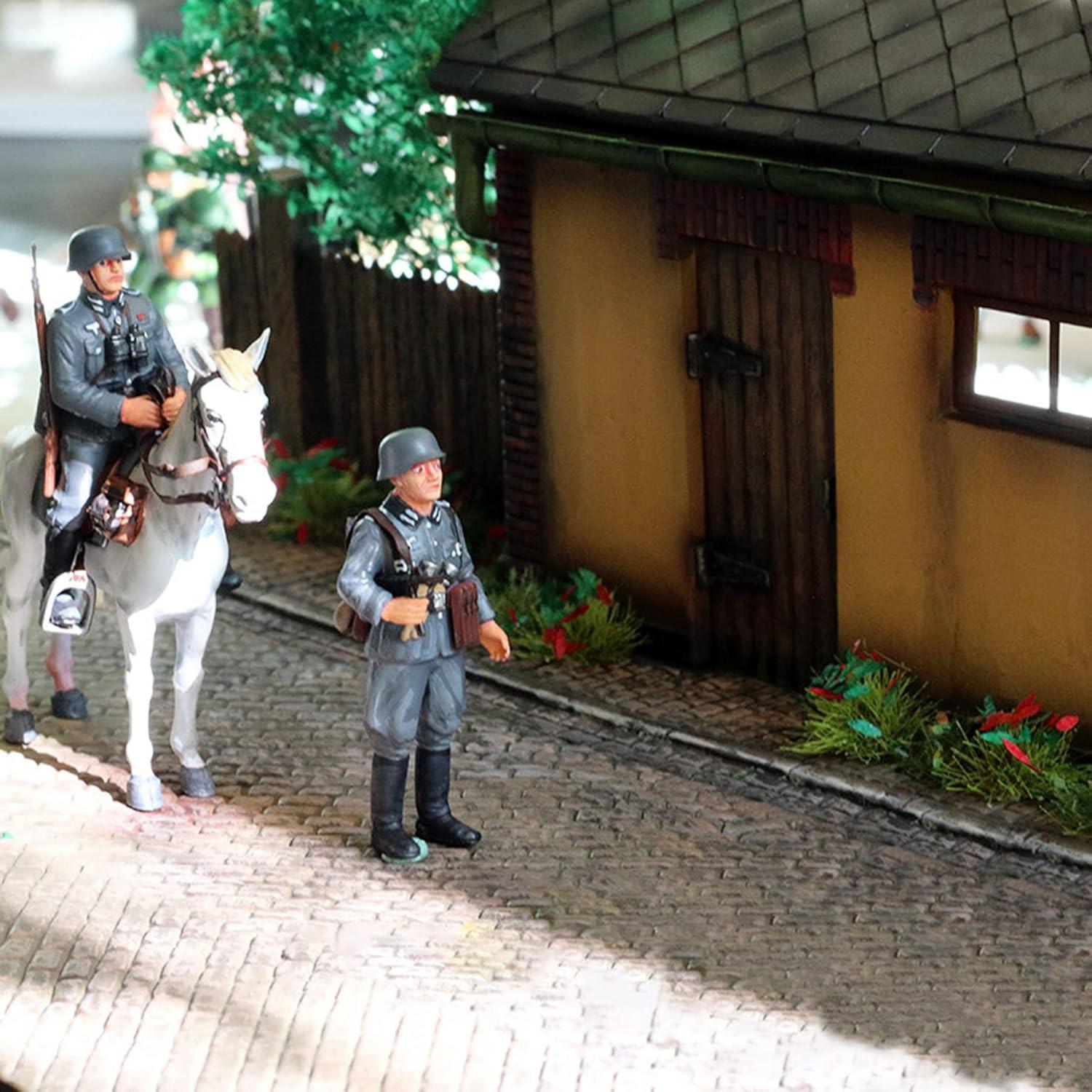 Woohome 48 PCS Tufts de Hierba Estática para Dioramas 10mm