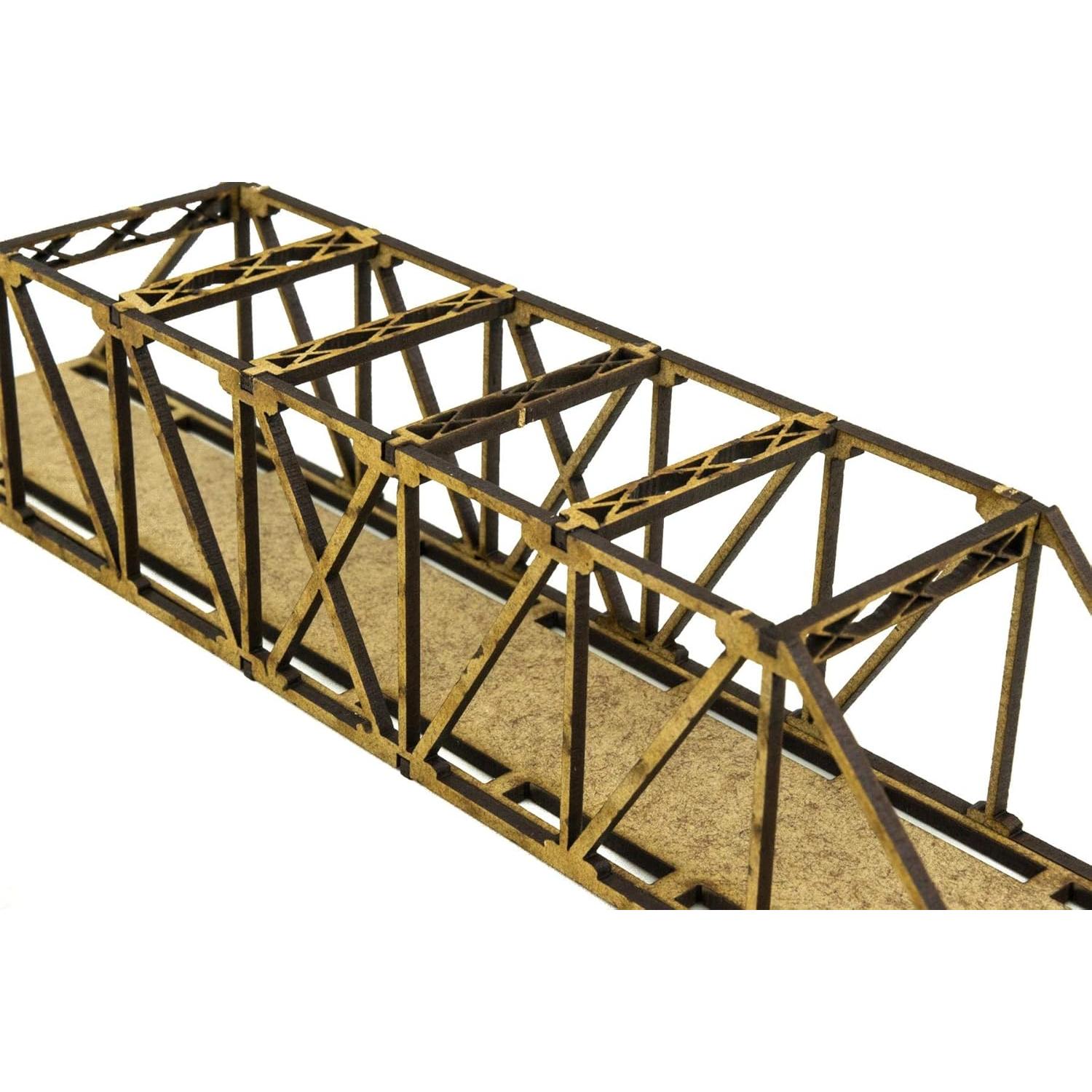 Puente de Viga MDF N-Gauge 200mm War World Scenics