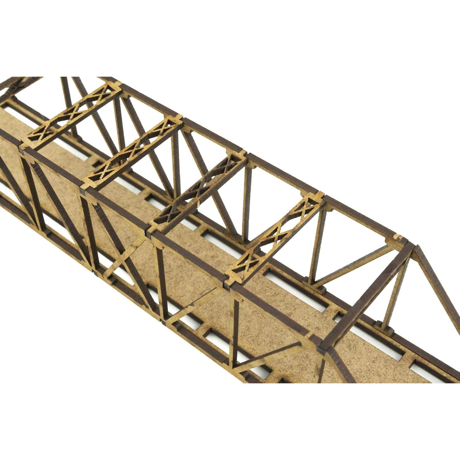 Puente de Viga MDF N-Gauge 200mm War World Scenics