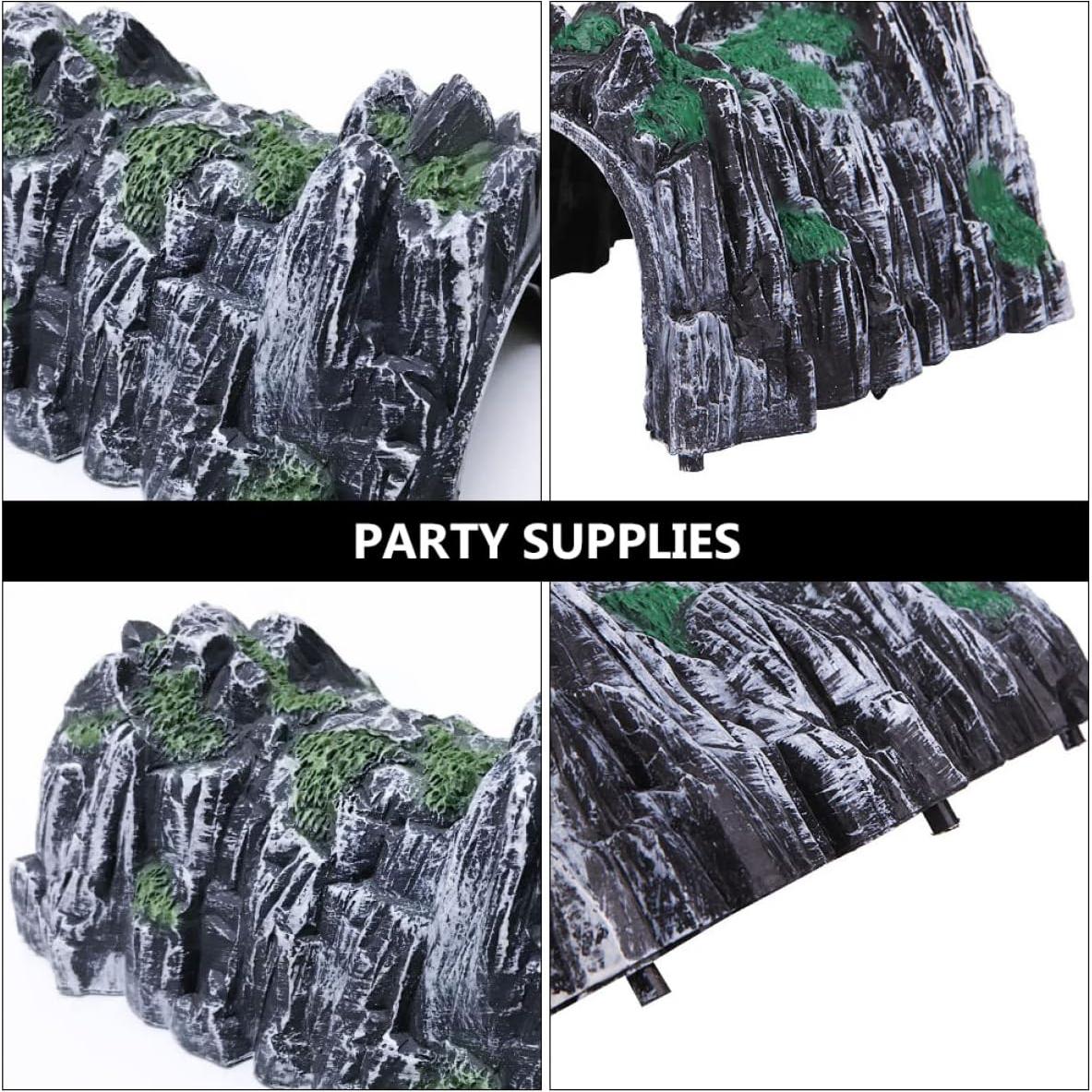 Toyvian 6 Pieces Model cave Model Train Tunnel Sand Table Model Scenery Train Railway