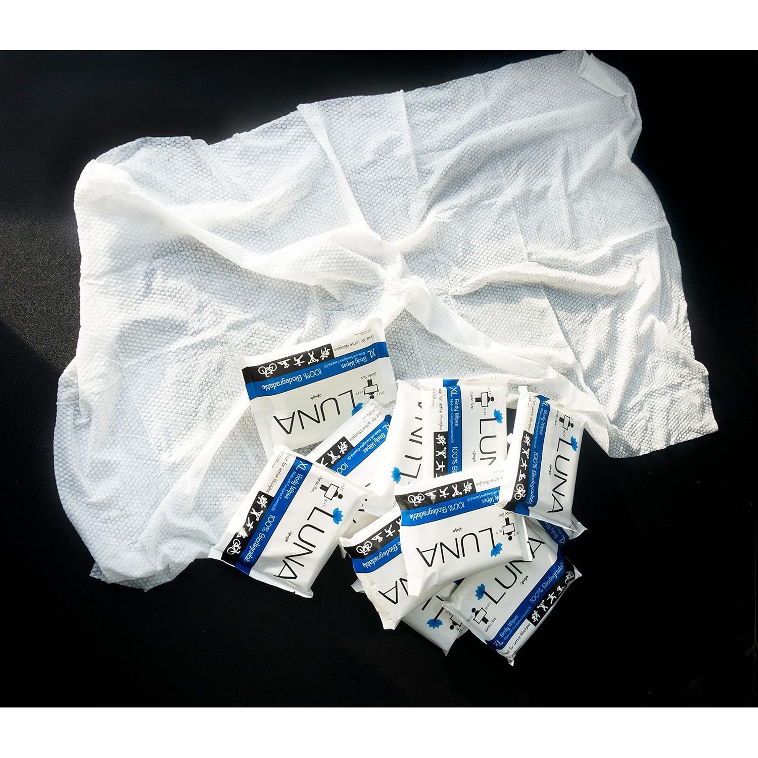 Toallitas Corporales Luna XL Húmedas Sin Fragancia - 10 Pzas