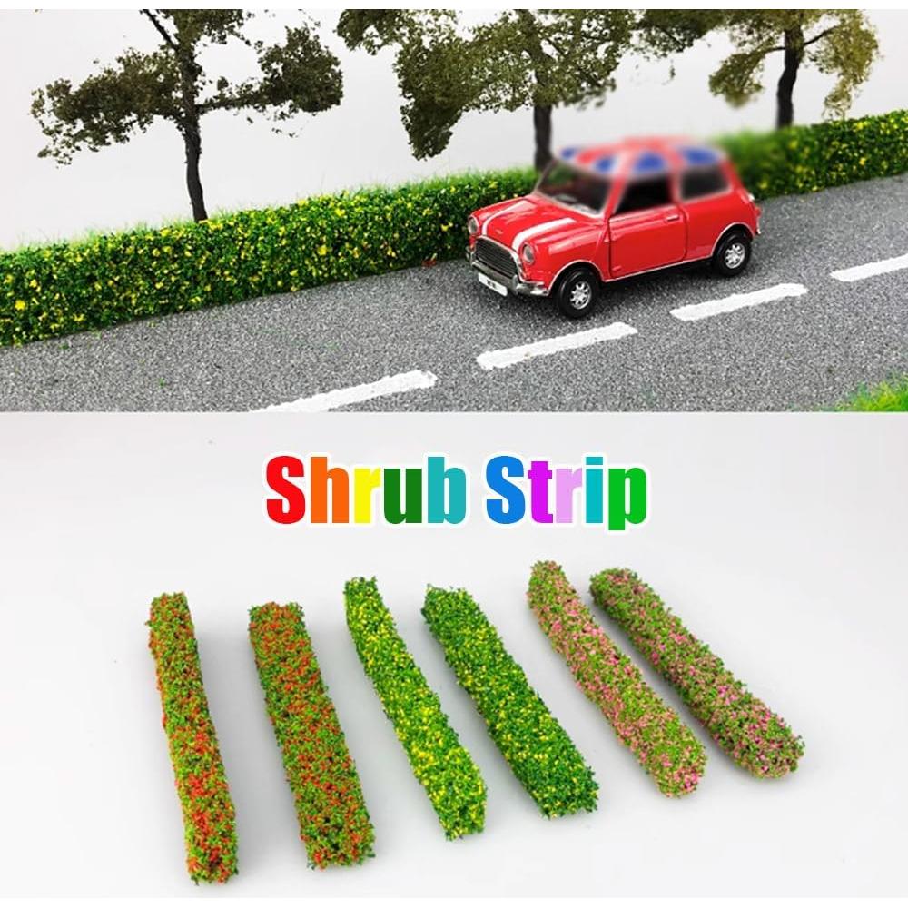 Tiras de Arbustos Miniatura UCCKEYI 10x1.5cm 4Pcs