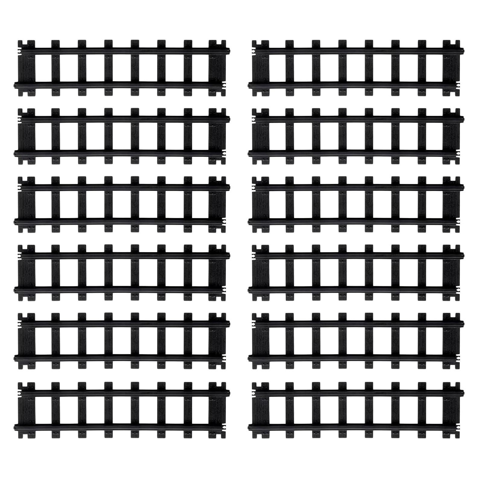 Pista Recta Plástico Negro 12 Piezas Lionel Battery O Gauge