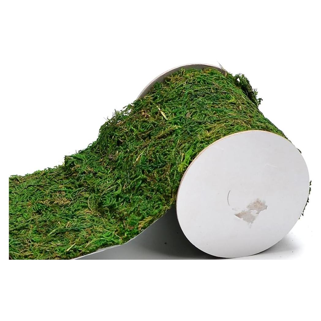 Rollo de Musgo Verde Natural Byher 10x120cm para Decoración