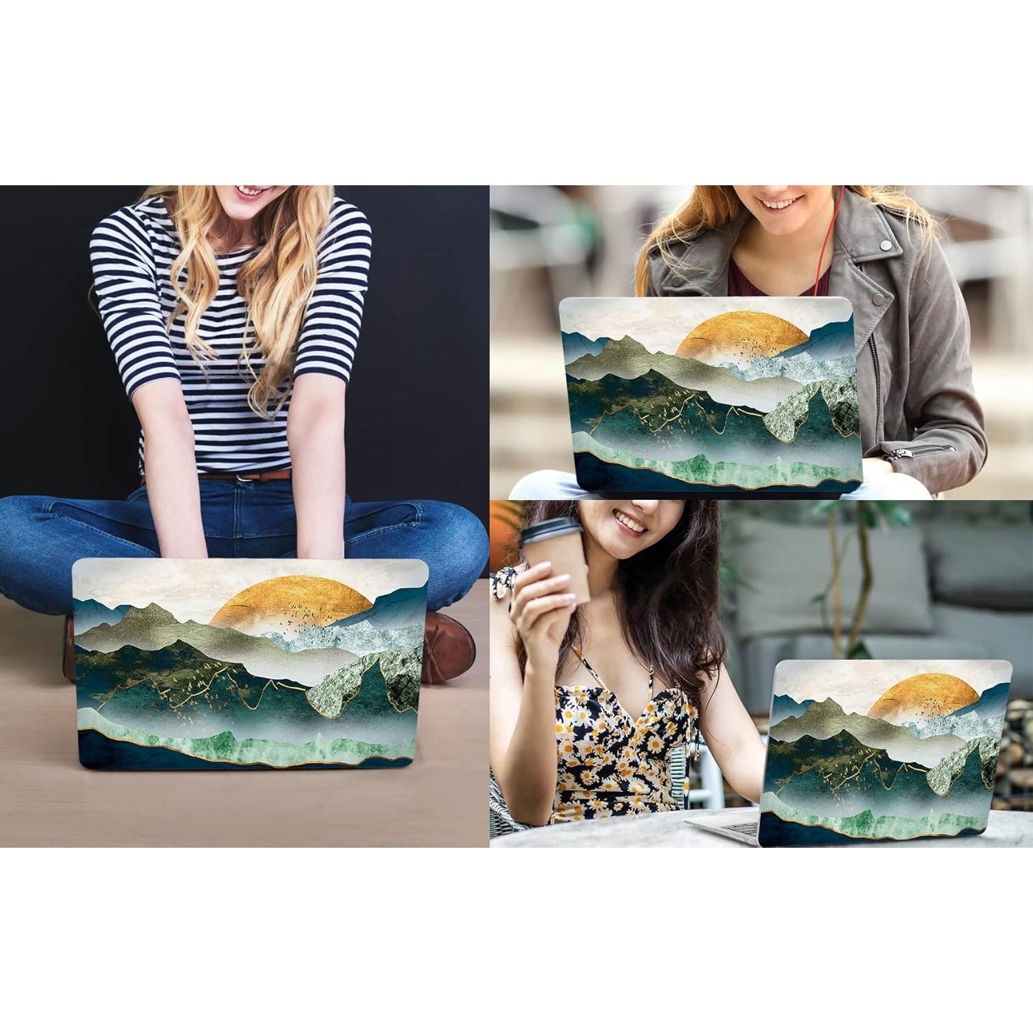 Funda CISSOOK para MacBook Pro 13 A2338 M1 M2 Sol y Montaña