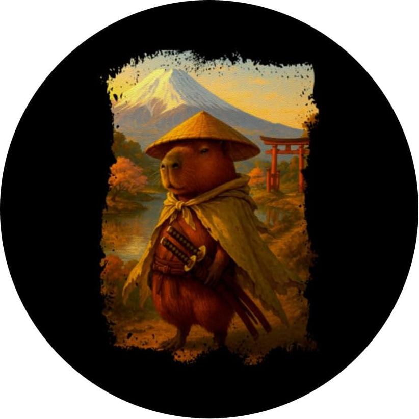 PopGrip Adhesivo PopSockets Capibara Samurai Japón