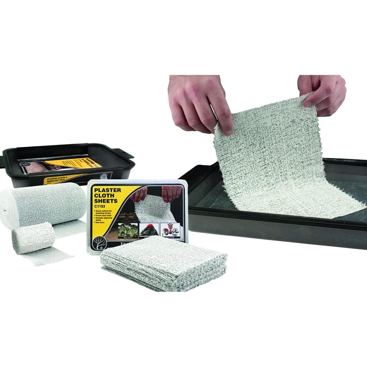 Tela de Yeso Woodland Scenics 20cm x 4.57m No Tóxica