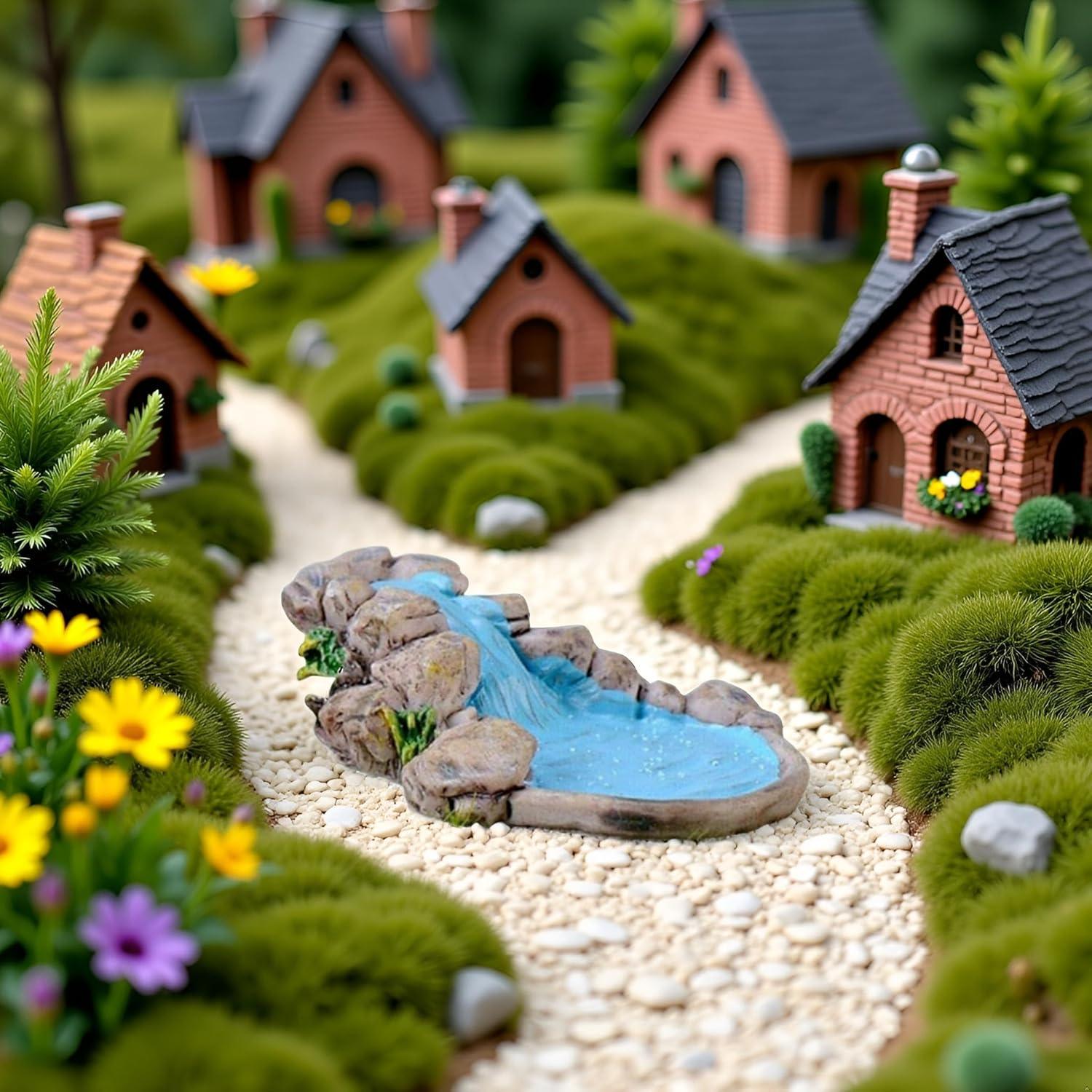 Adorno de Jardín de Hadas Jinshining Azul 2.54cm Decoración