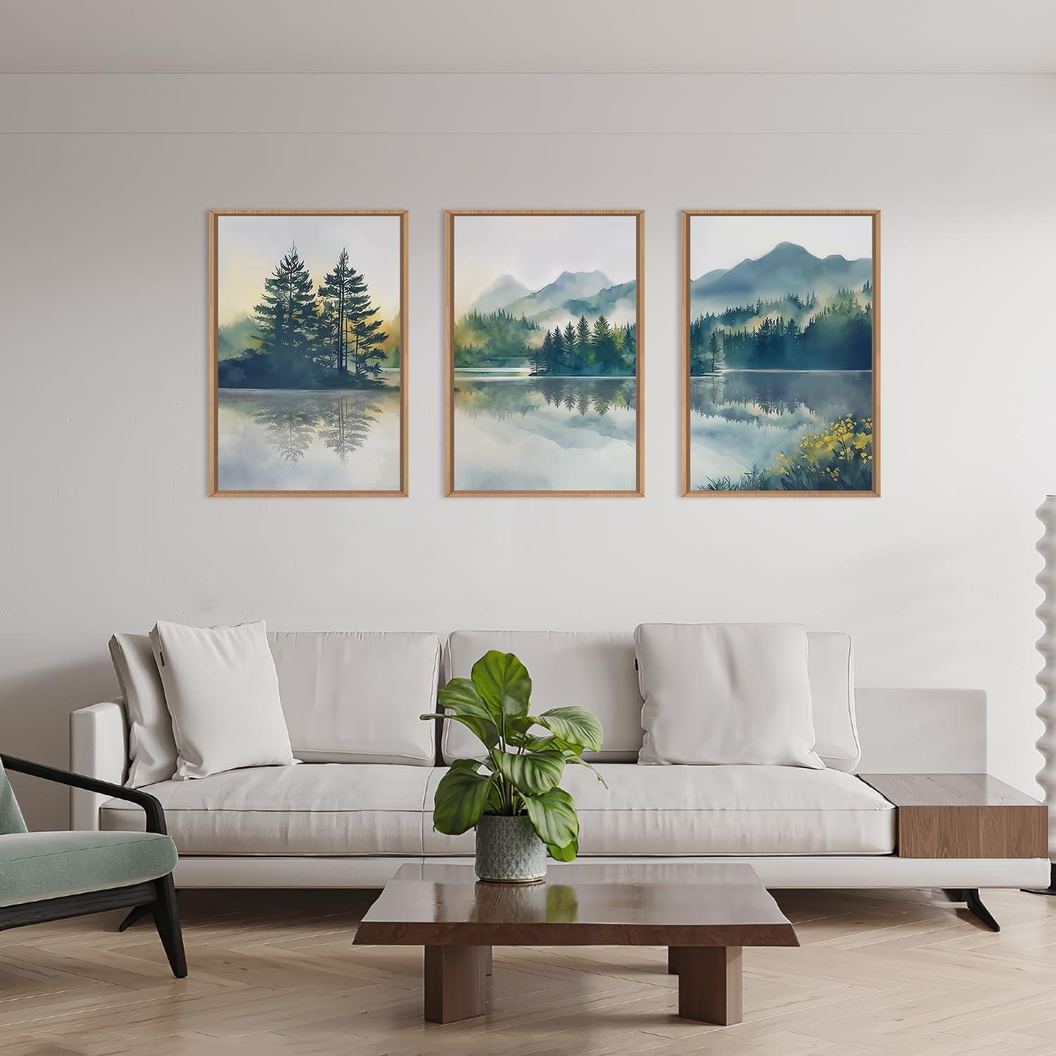 Conjunto de Arte de Pared HPNIUB 40x60 cm Paisaje Natural