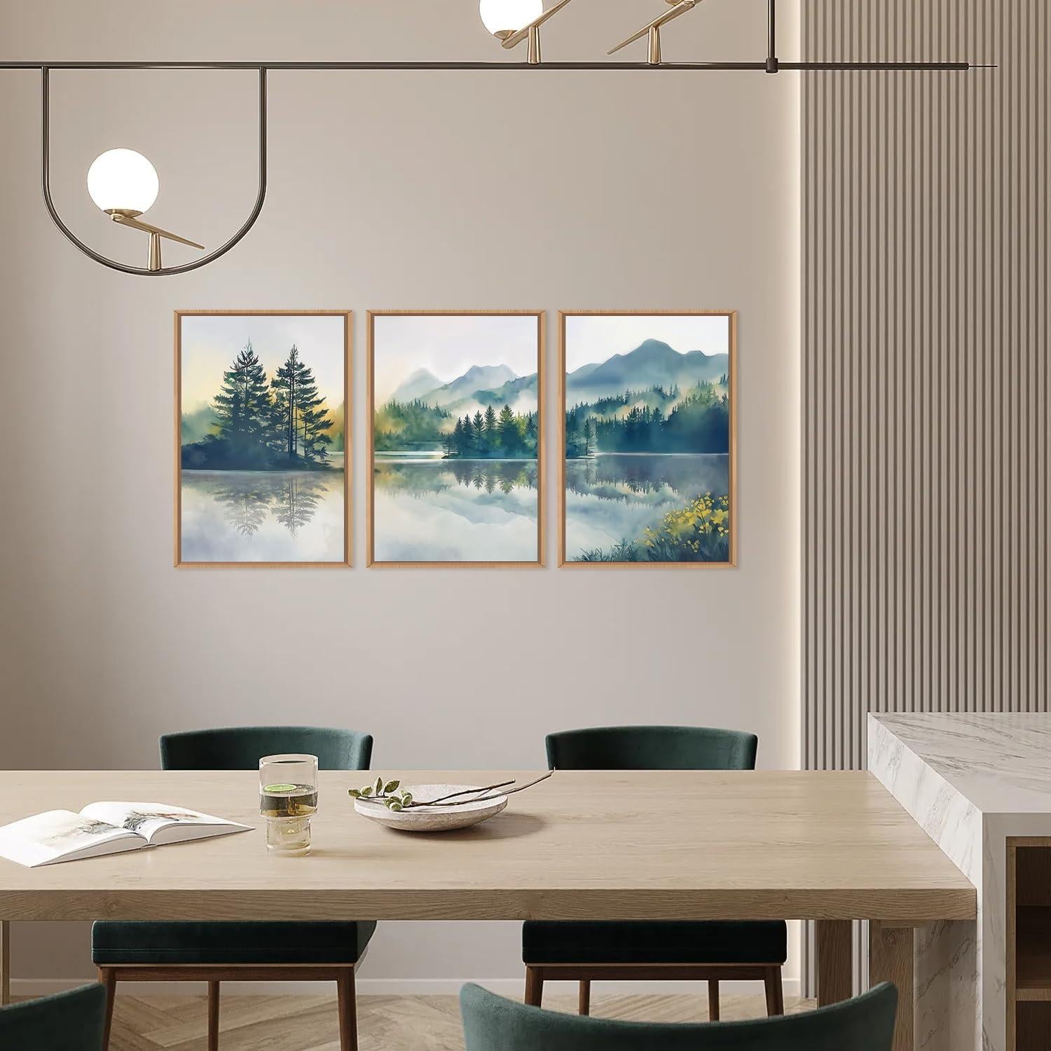 Conjunto de Arte de Pared HPNIUB 40x60 cm Paisaje Natural