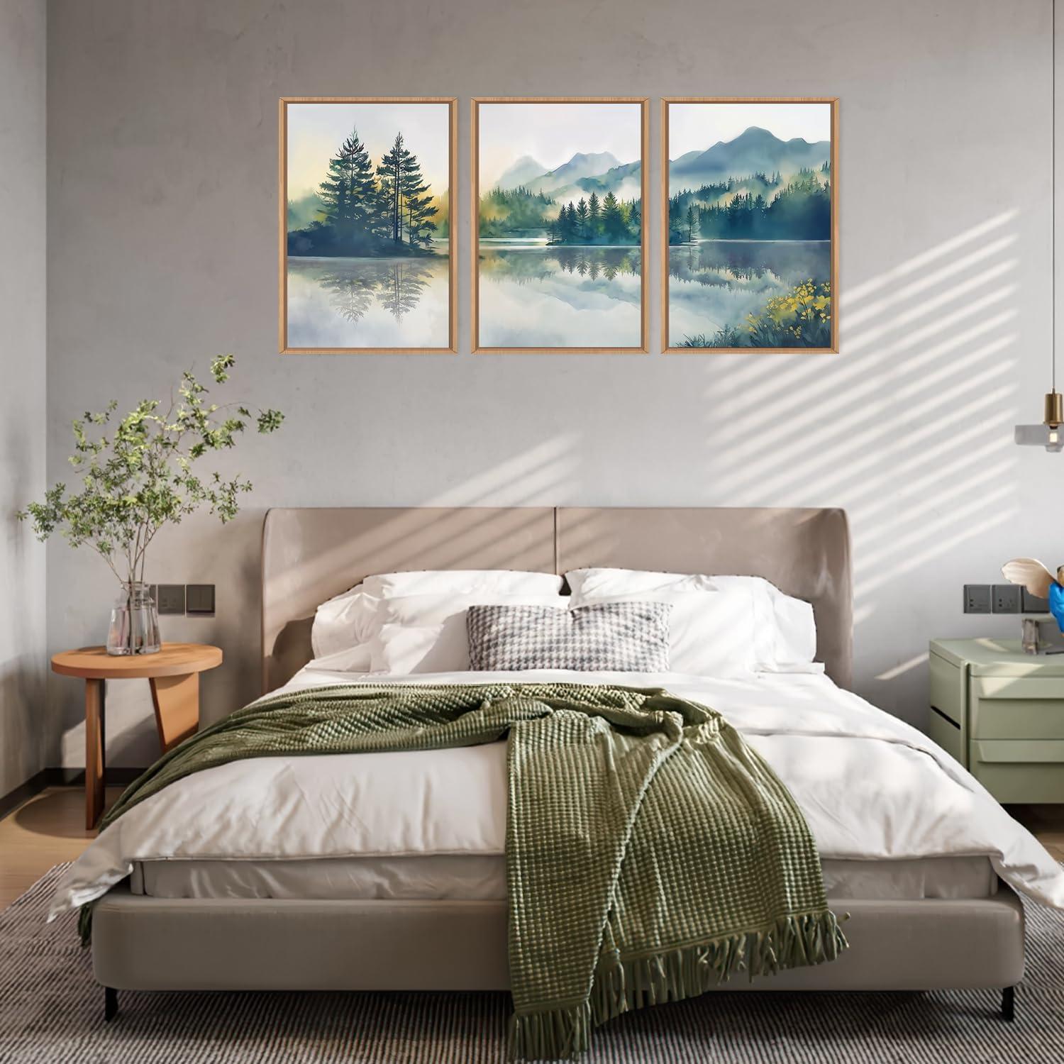 Conjunto de Arte de Pared HPNIUB 40x60 cm Paisaje Natural