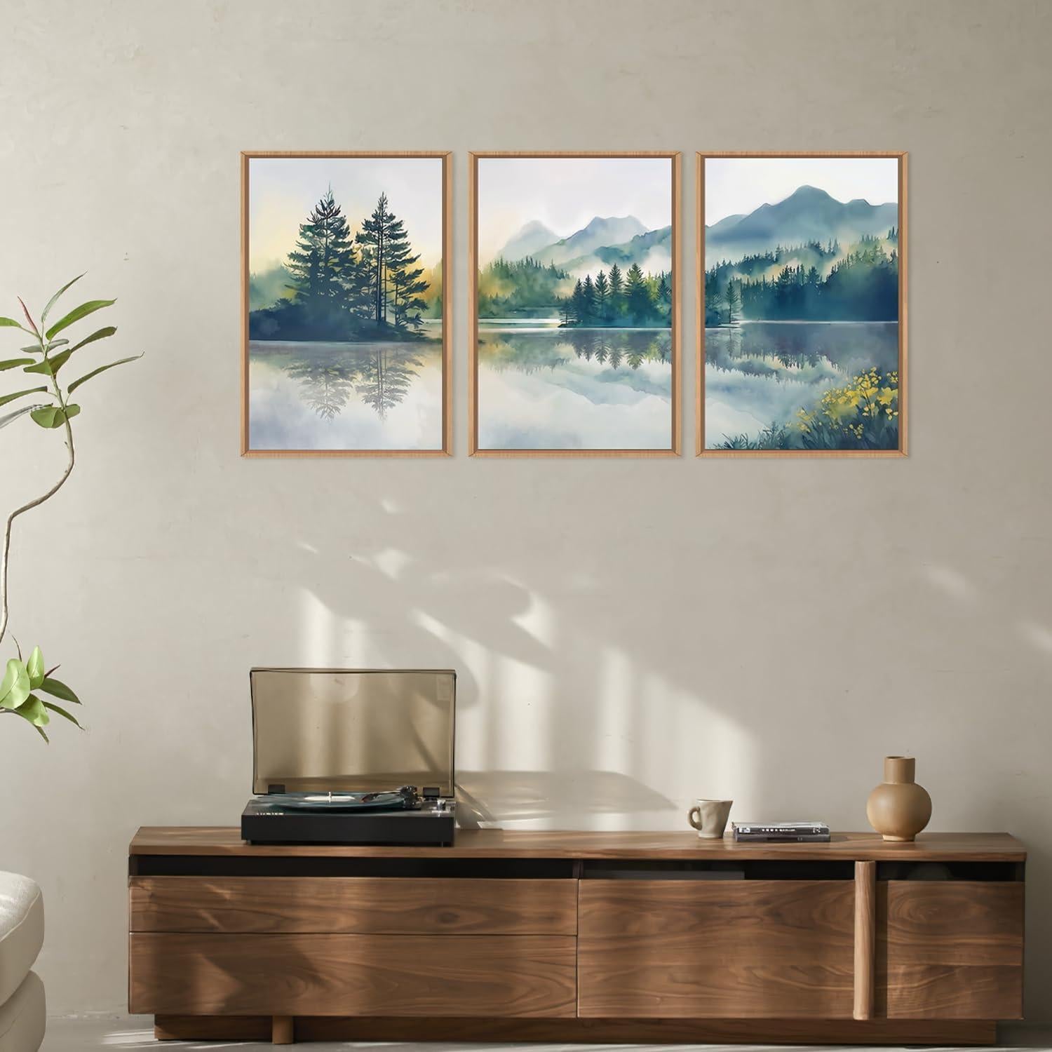 Conjunto de Arte de Pared HPNIUB 40x60 cm Paisaje Natural