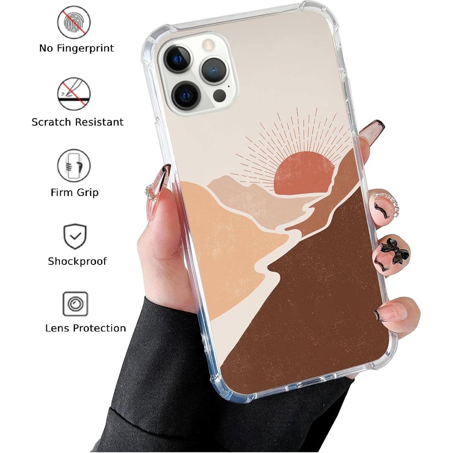 Funda de teléfono Wizeyake TPU para iPhone 12 Pro Max