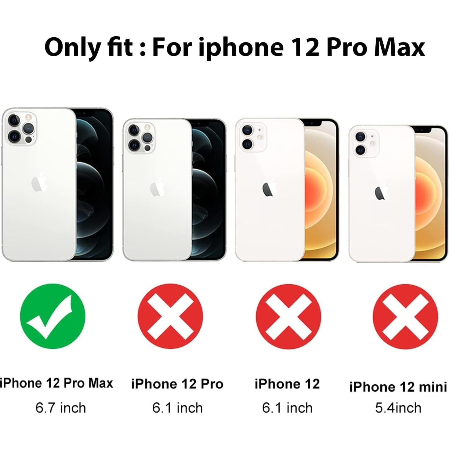 Funda de teléfono Wizeyake TPU para iPhone 12 Pro Max