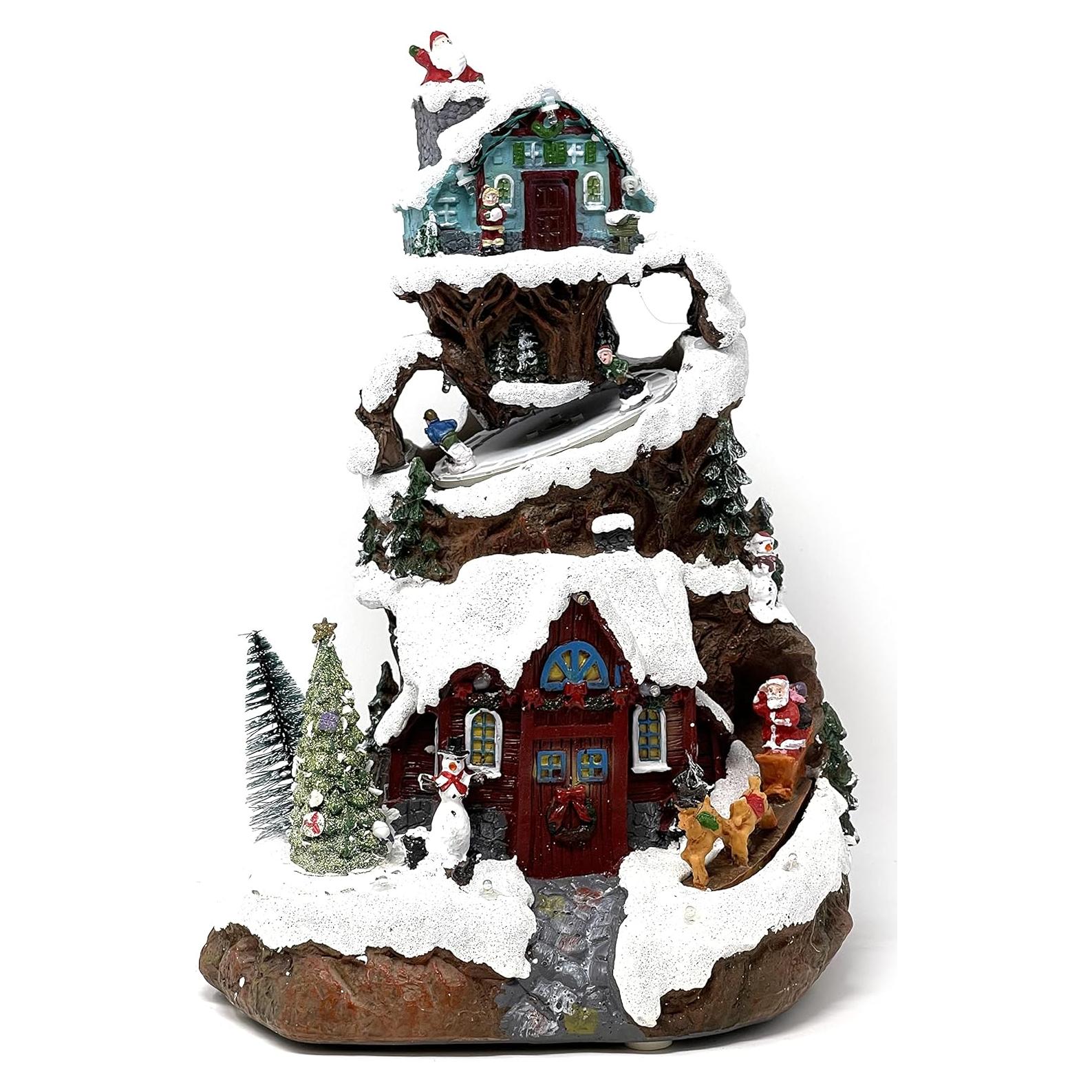 Figura Coleccionable Casa Navideña Allgala 22.86x20.32x33cm