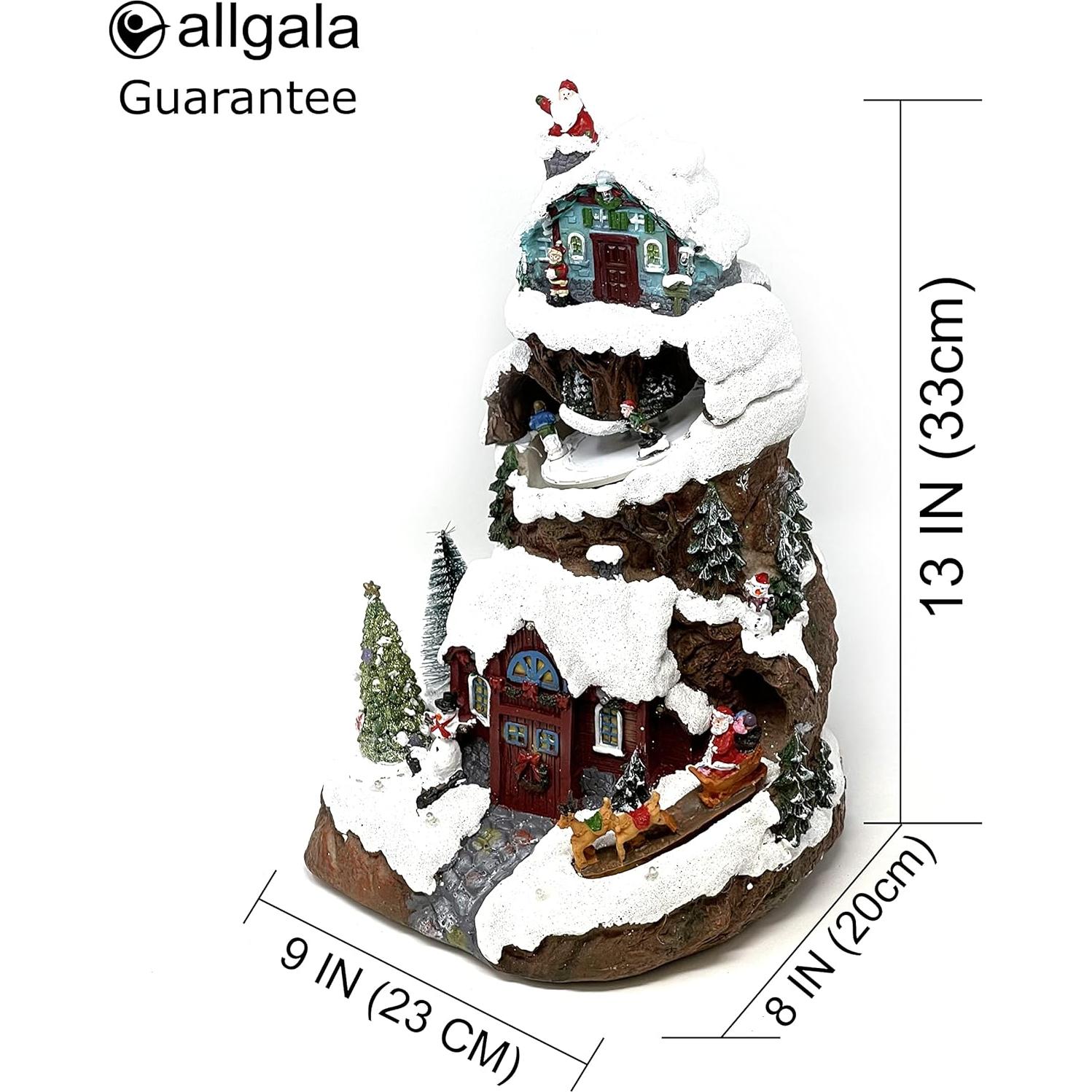 Figura Coleccionable Casa Navideña Allgala 22.86x20.32x33cm