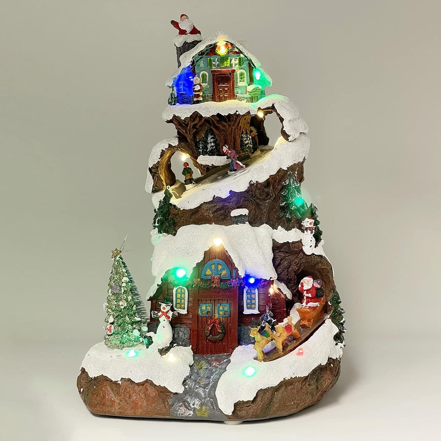 Figura Coleccionable Casa Navideña Allgala 22.86x20.32x33cm