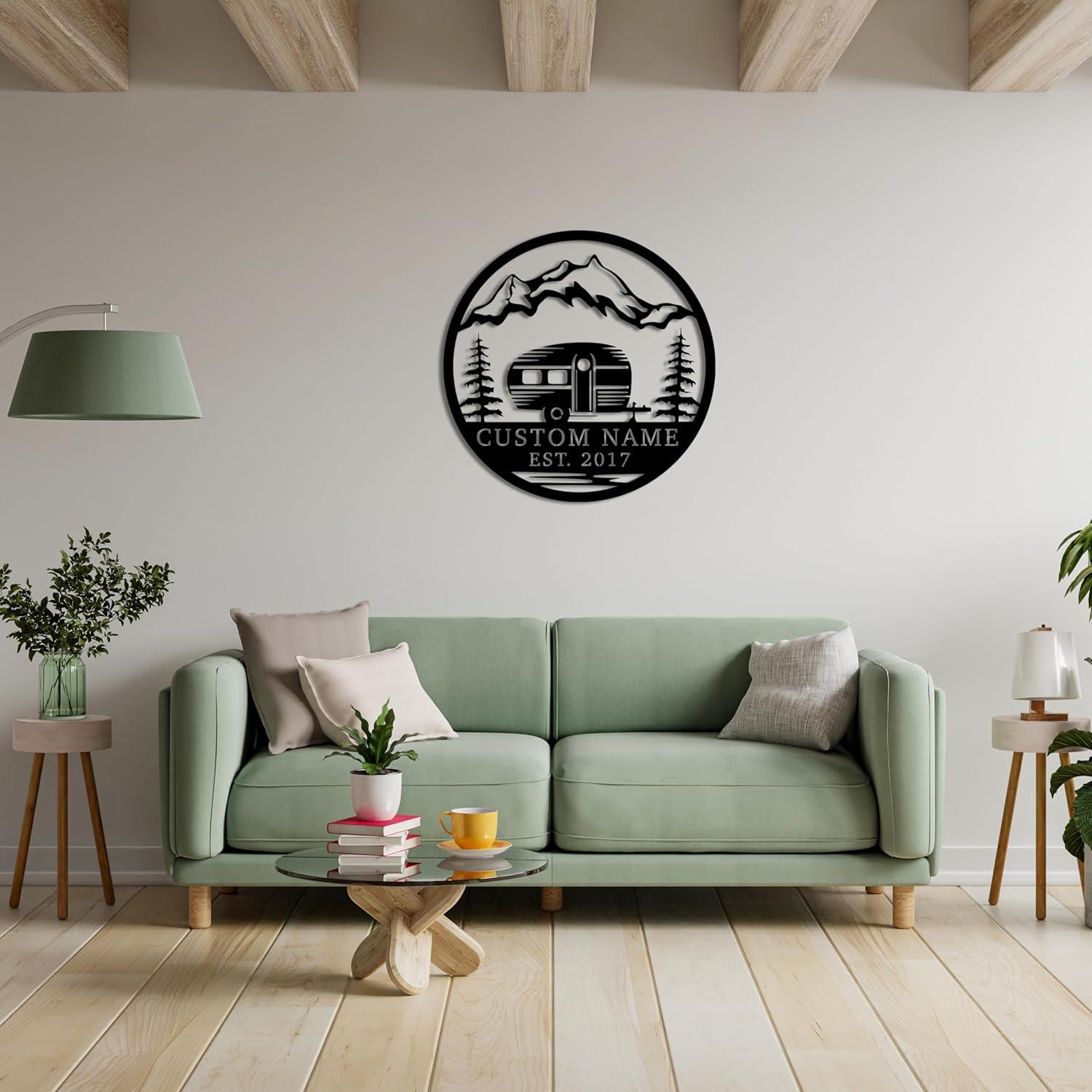 Cartel Personalizado LED SAFESYZ 5ta Rueda Camping 16 Colores