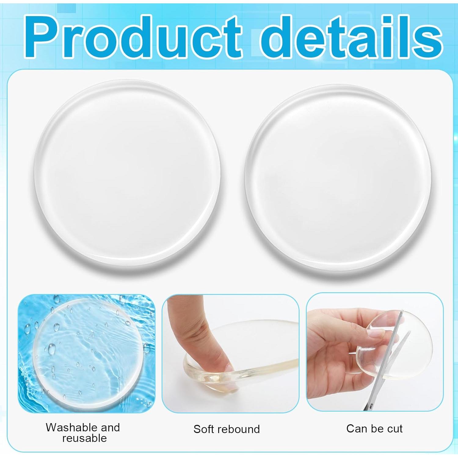 Parches de Forro Protésico Geiserailie 6 Pcs 6.35 cm