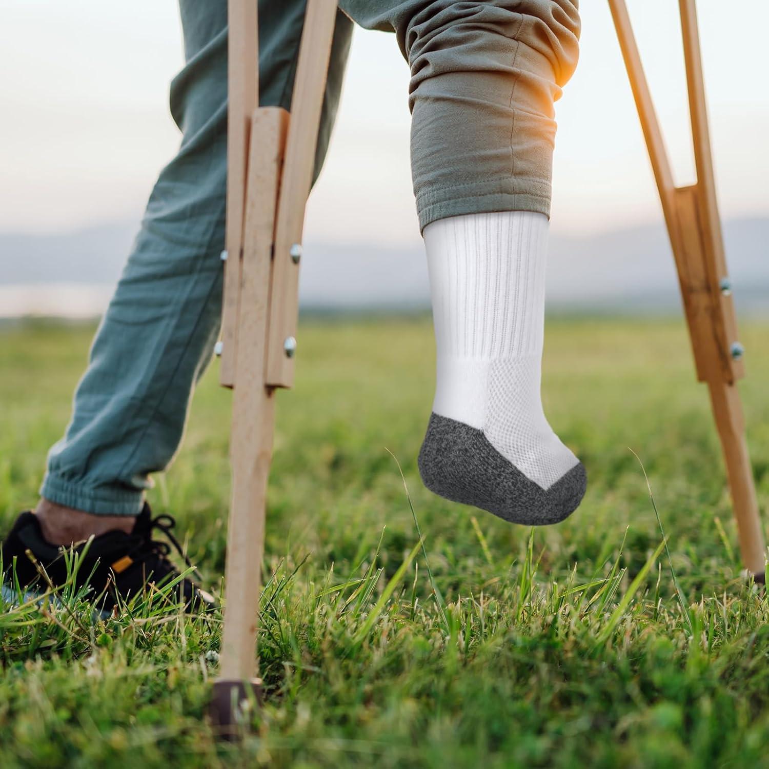 12 Calcetines Prostéticos Silicherry para Amputados Blancos