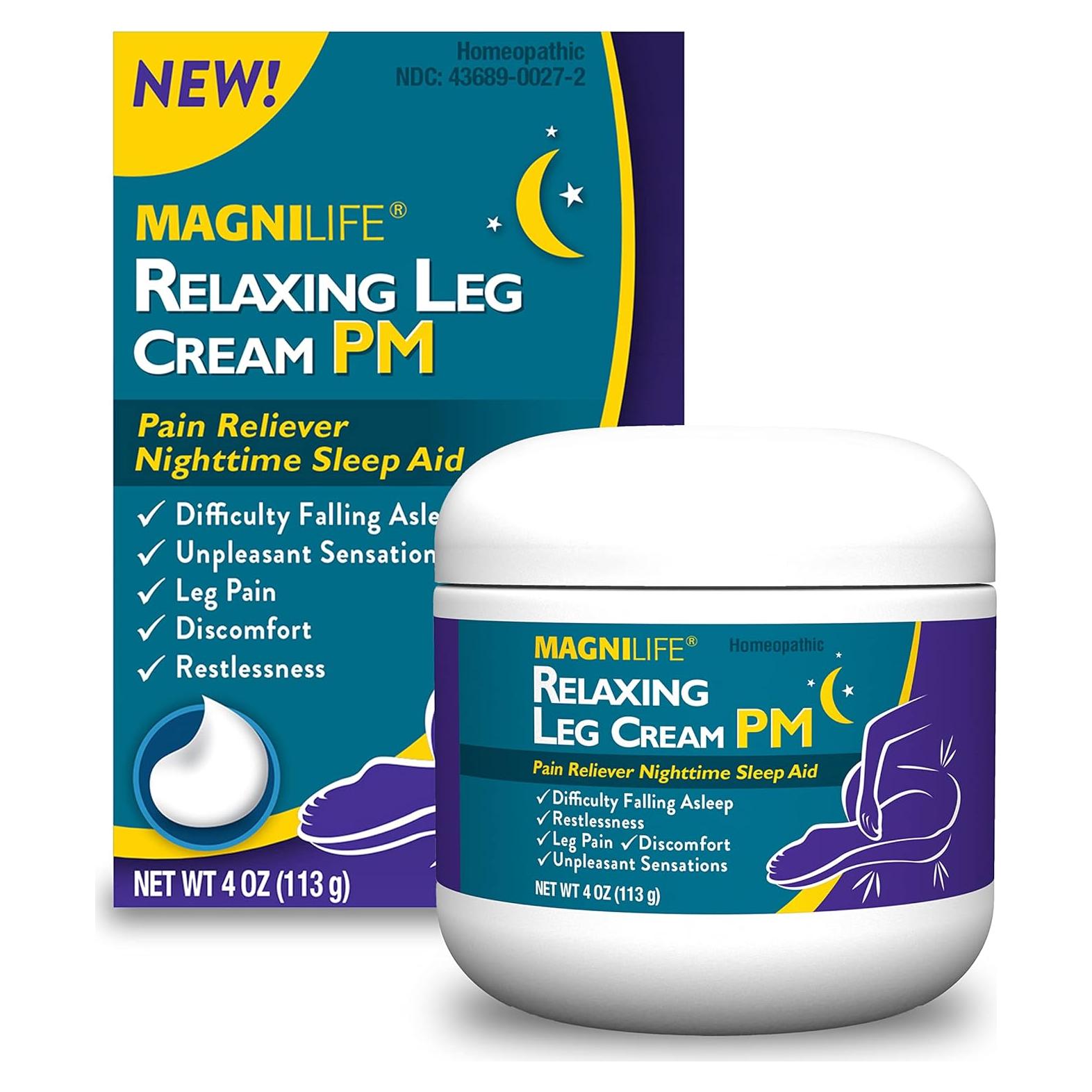 Crema Relajante para Piernas MagniLife 113.4g - Alivio Natural