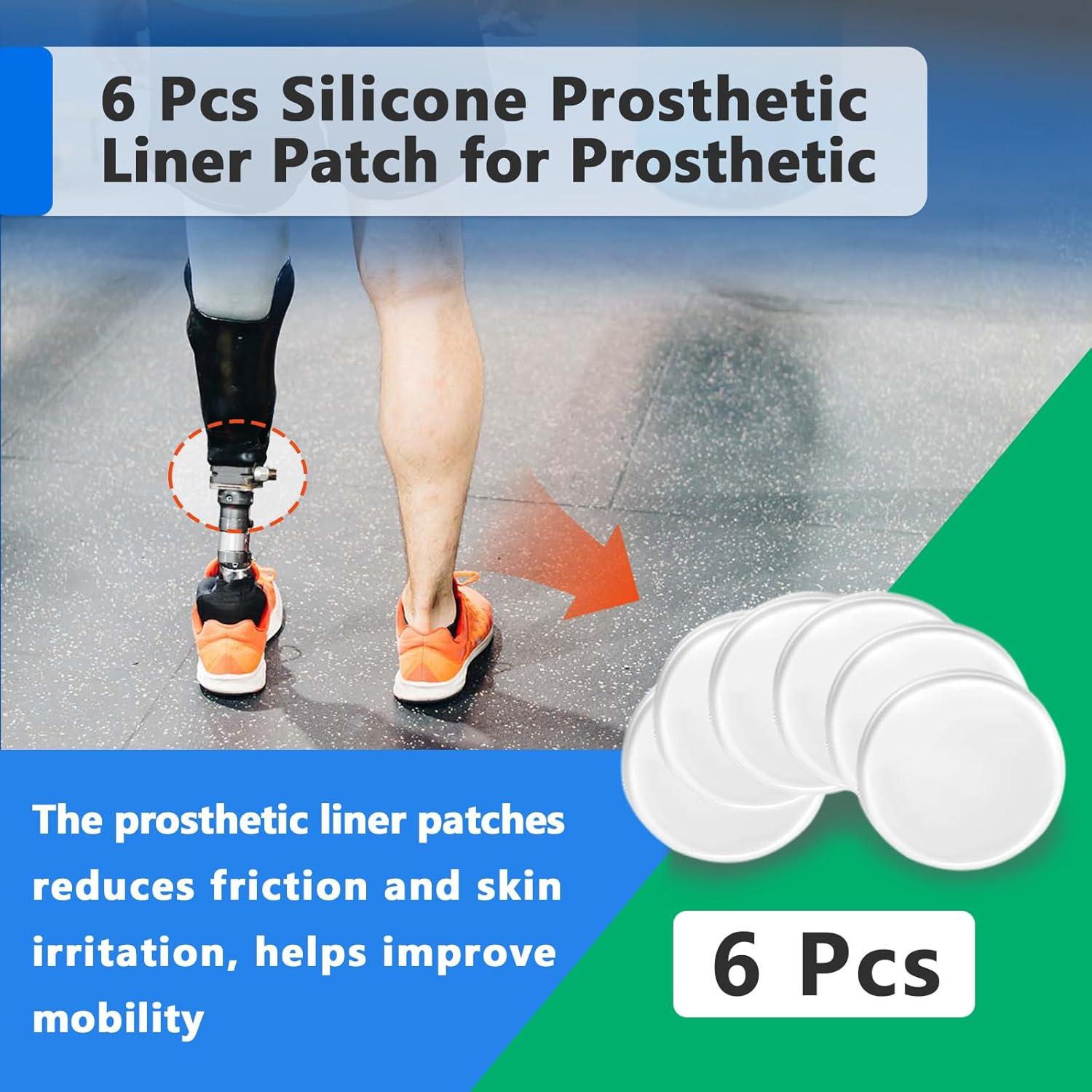 6 Parches de Silicona Reutilizables para Prótesis HAVANSIDY