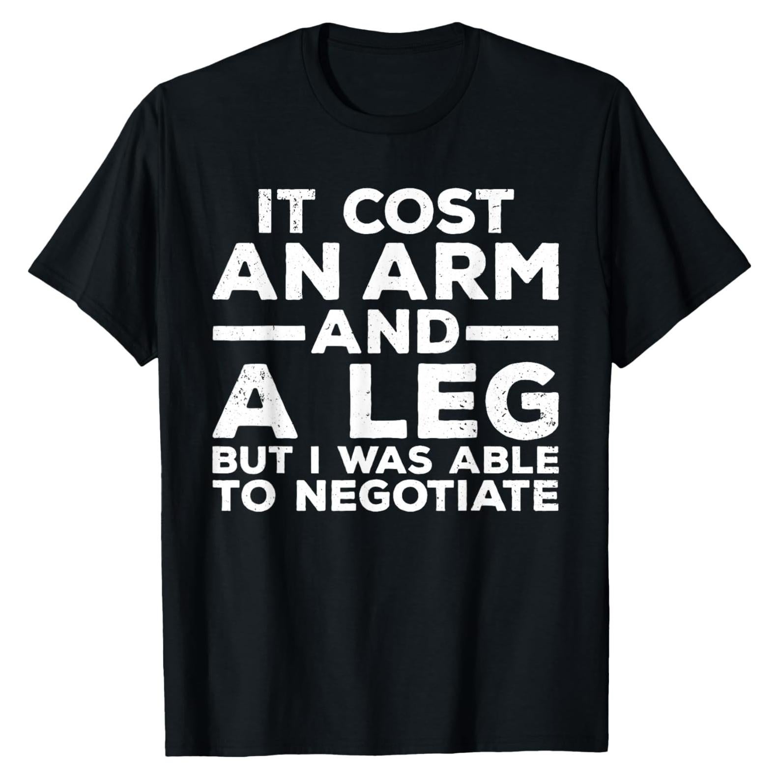 Camiseta humorística amputación para hombres y mujeres - Negro