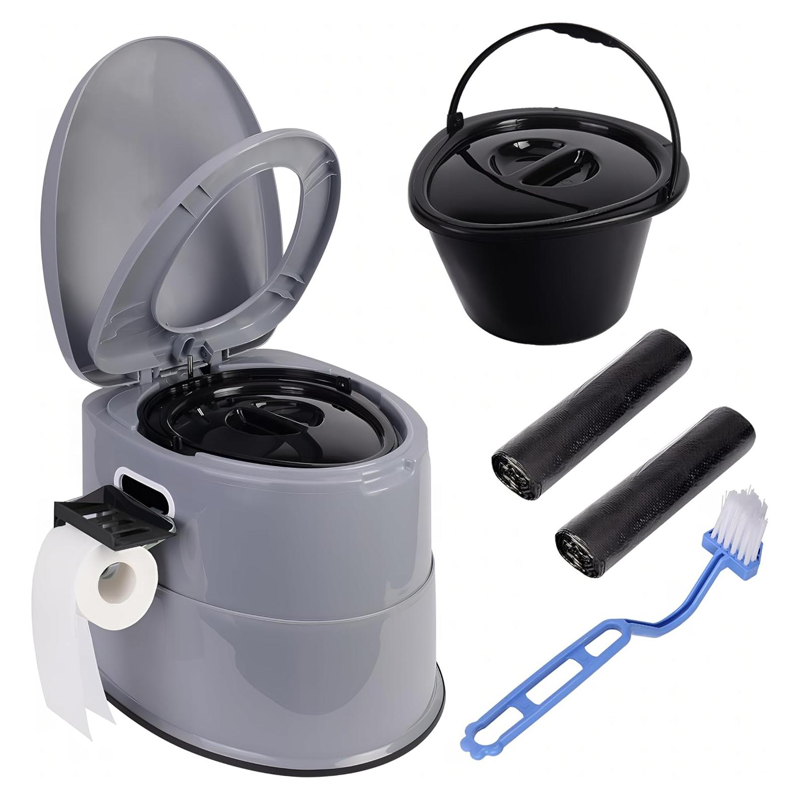 Inodoro Portátil Axidou Plegable con Cubo Desmontable