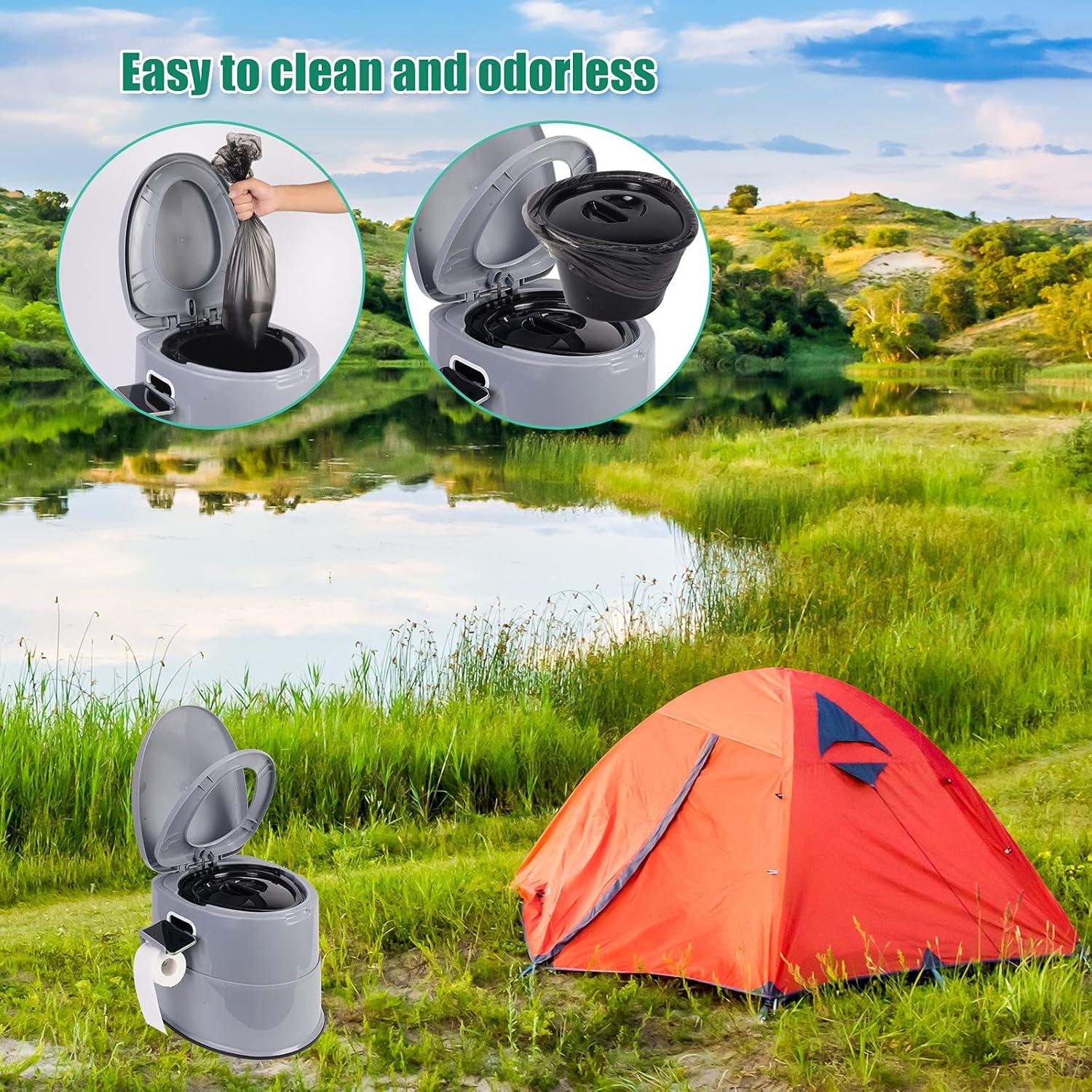 Inodoro Portátil Axidou Plegable con Cubo Desmontable