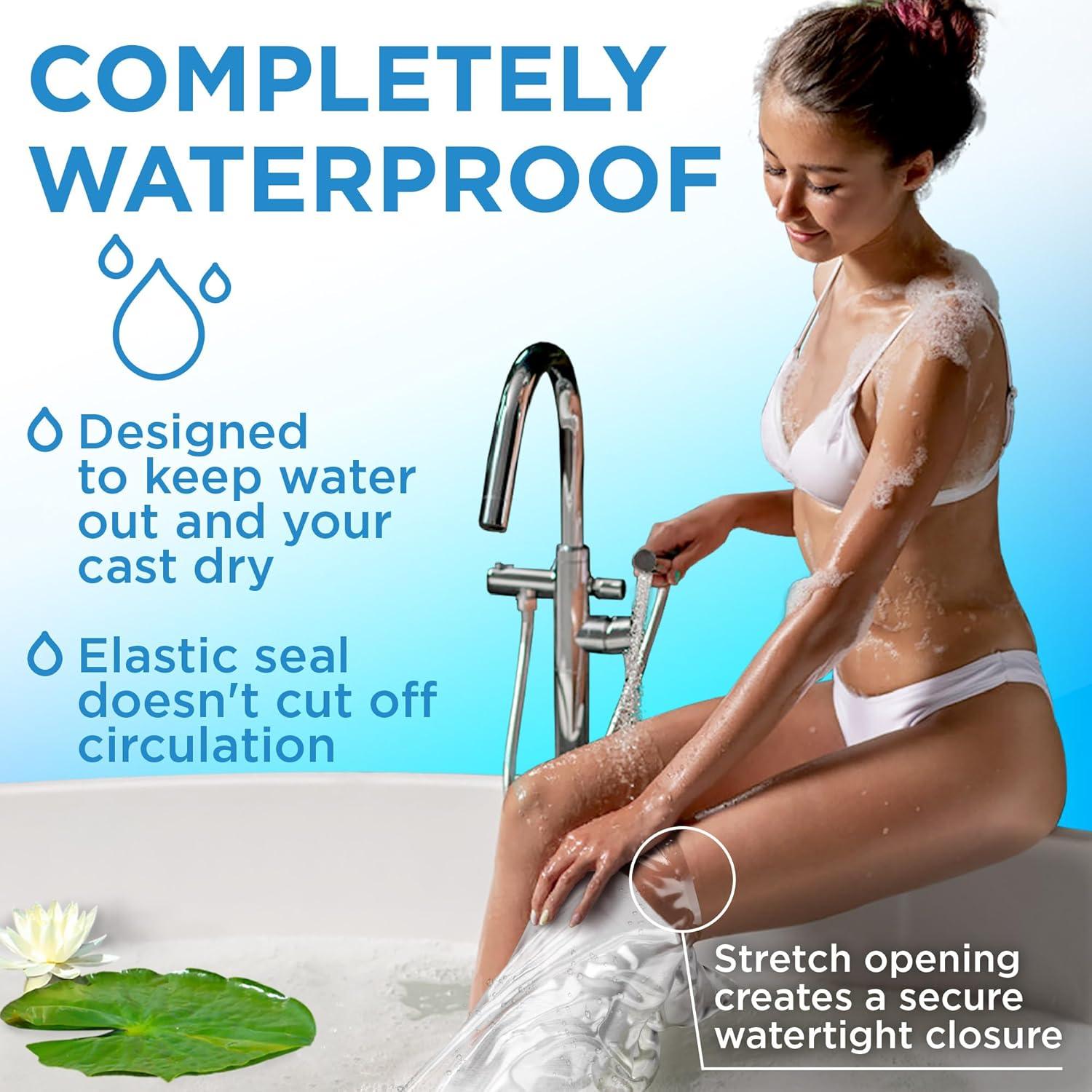 Cubiertas de yeso impermeables Mighty-X 2pk para pierna