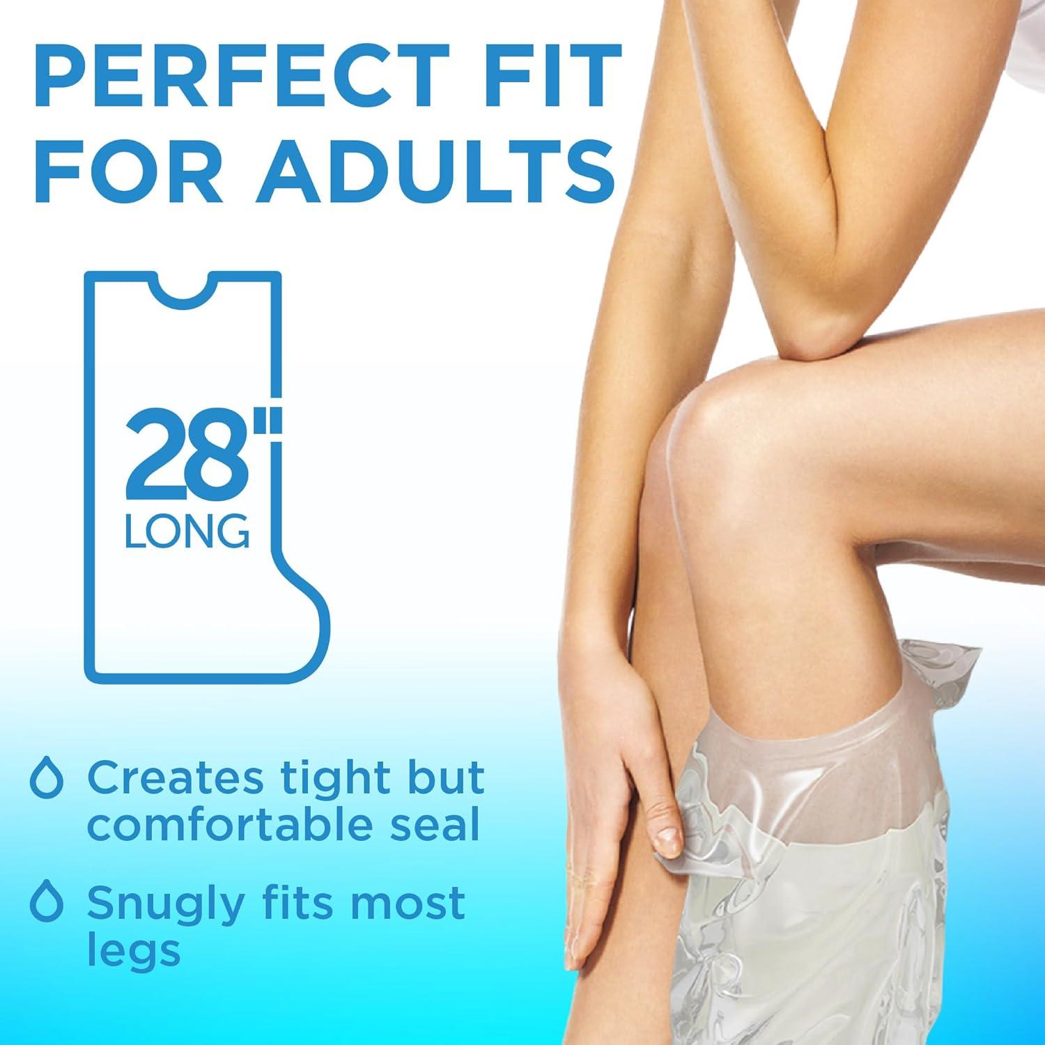 Cubiertas de yeso impermeables Mighty-X 2pk para pierna