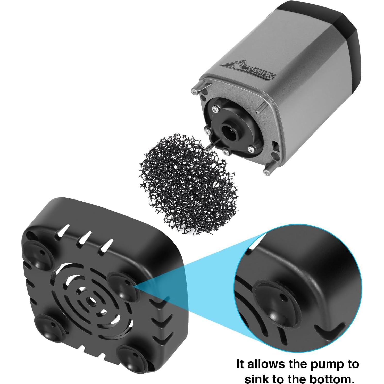 Ducha de Camping WADEO Portátil 6000mAh 20L Plegable