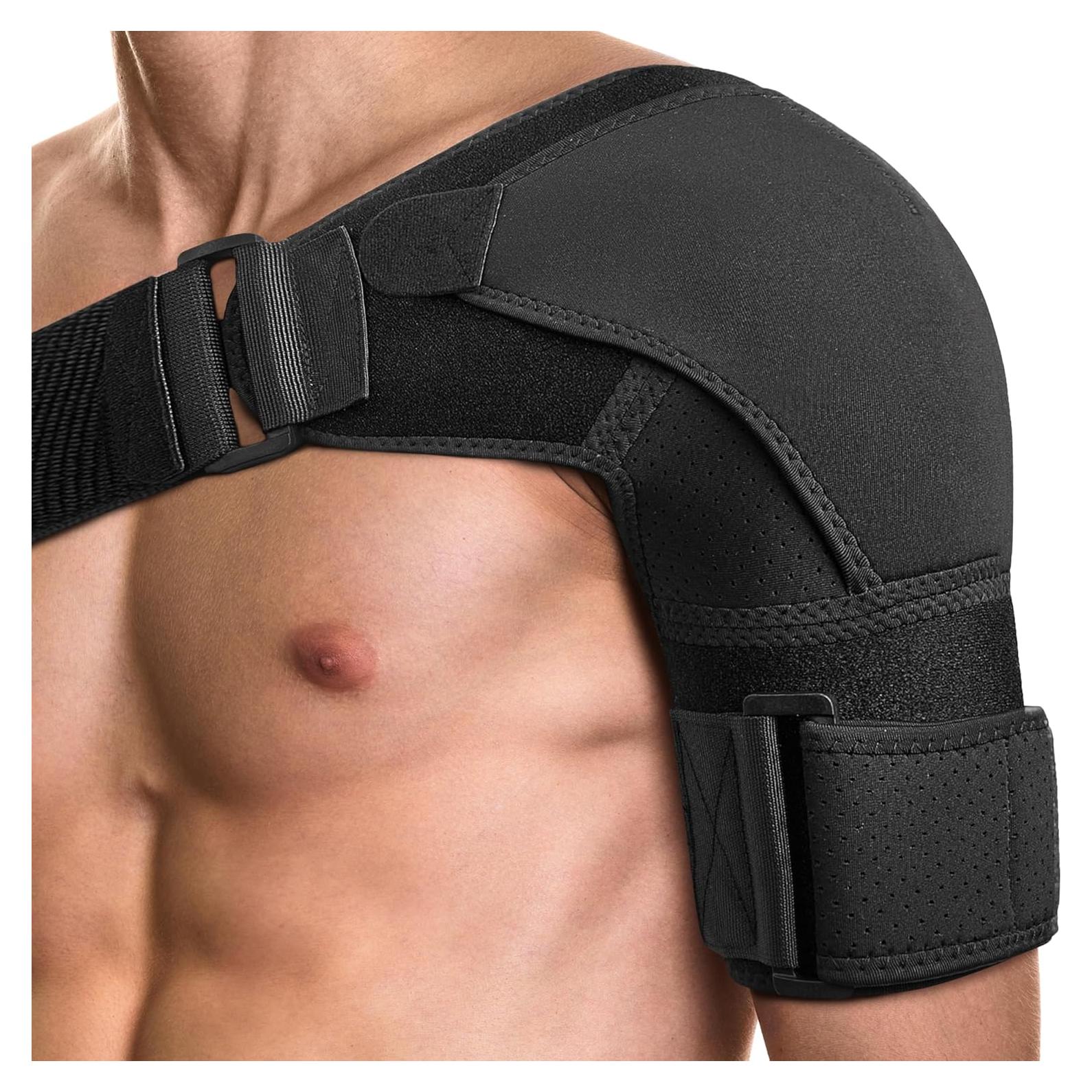 Faja para Hombro POAGL Grande Negro Soporte Compresión