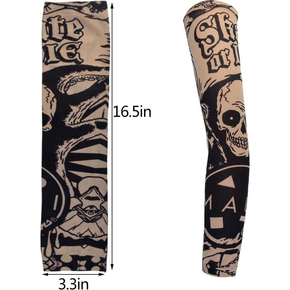 HOVEOX 20 Mangas de Tatuaje Temporal para Brazo 41.9 cm