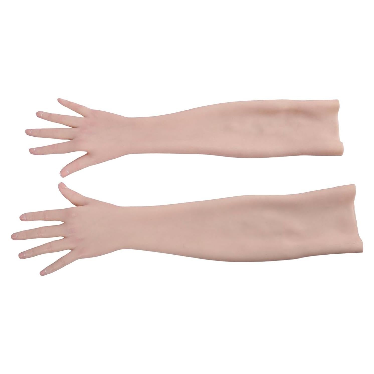 Guantes de Silicona EQAIWUJIE Femeninos Brazo Derecho Bronceado
