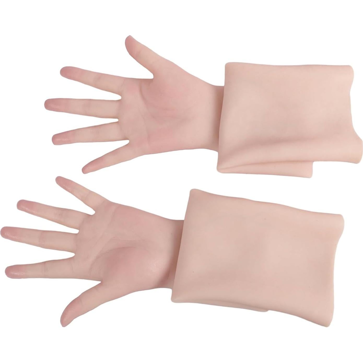 Guantes de Silicona EQAIWUJIE Femeninos Brazo Derecho Bronceado